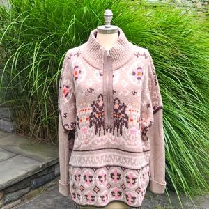 Anthro Sleeping on snow Fairbanks fairisle sweater